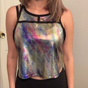 Oil Slick Crop Top